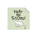 Picture of Hear me Stomp Green Bkg _GroupedProduct_Square_Mini_ _GroupedProduct_Square_Unframed_Print_Only_
