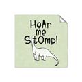 Picture of Hear me Stomp Green Bkg _GroupedProduct_Square_Mini_ _GroupedProduct_Square_Unframed_Print_Only_