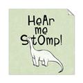 Picture of Hear me Stomp Green Bkg _GroupedProduct_Square_Mini_ _GroupedProduct_Square_Unframed_Print_Only_