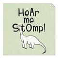 Picture of Hear me Stomp Green Bkg _GroupedProduct_Square_Mini_ _GroupedProduct_Square_Unframed_Print_Only_