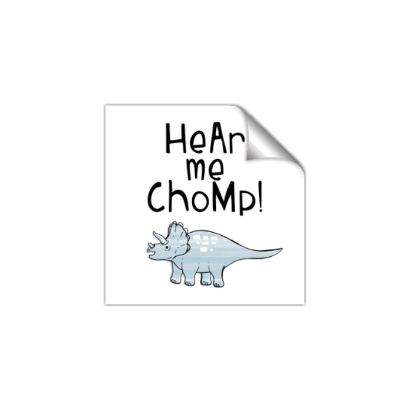 Picture of Hear me Chomp Blue _GroupedProduct_Square_Mini_ _GroupedProduct_Square_Unframed_Print_Only_