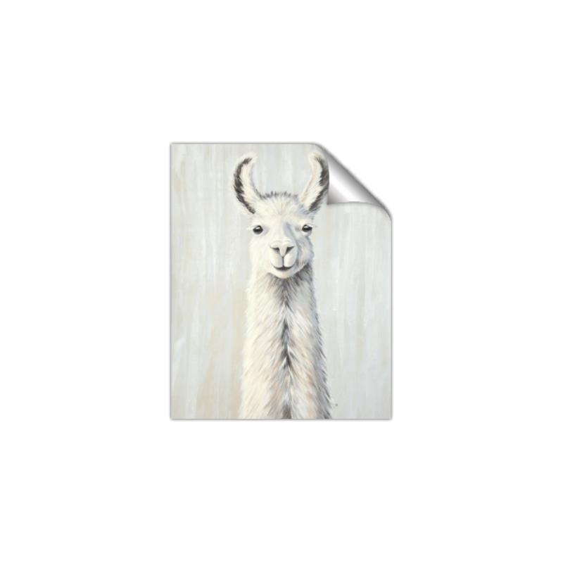 Picture of Brown and White Llama _GroupedProduct_Rectangle_Portrait_Mini_ _GroupedProduct_Rectangle_Portrait_Unframed_Print_Only_