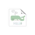 Picture of Whale Hello _GroupedProduct_Square_Mini_ _GroupedProduct_Square_Unframed_Print_Only_