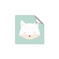 Picture of Green Fox _GroupedProduct_Square_Mini_ _GroupedProduct_Square_Unframed_Print_Only_