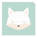 Picture of Green Fox _GroupedProduct_Square_Mini_ _GroupedProduct_Square_Unframed_Print_Only_