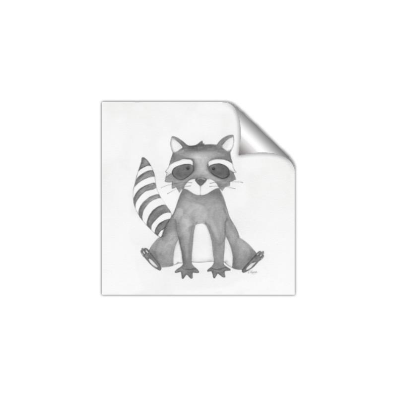 Picture of Nursery Raccoon _GroupedProduct_Square_Mini_ _GroupedProduct_Square_Unframed_Print_Only_