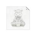 Picture of Nursery Hippo _GroupedProduct_Square_Mini_ _GroupedProduct_Square_Unframed_Print_Only_