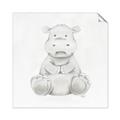 Picture of Nursery Hippo _GroupedProduct_Square_Mini_ _GroupedProduct_Square_Unframed_Print_Only_