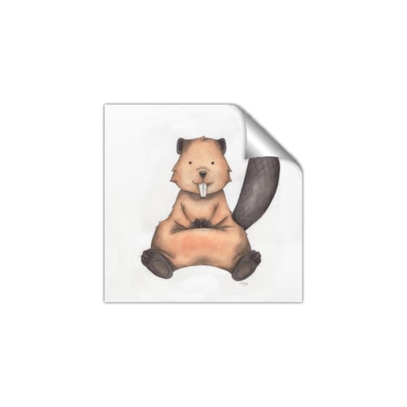 Picture of Nursery Beaver _GroupedProduct_Square_Mini_ _GroupedProduct_Square_Unframed_Print_Only_