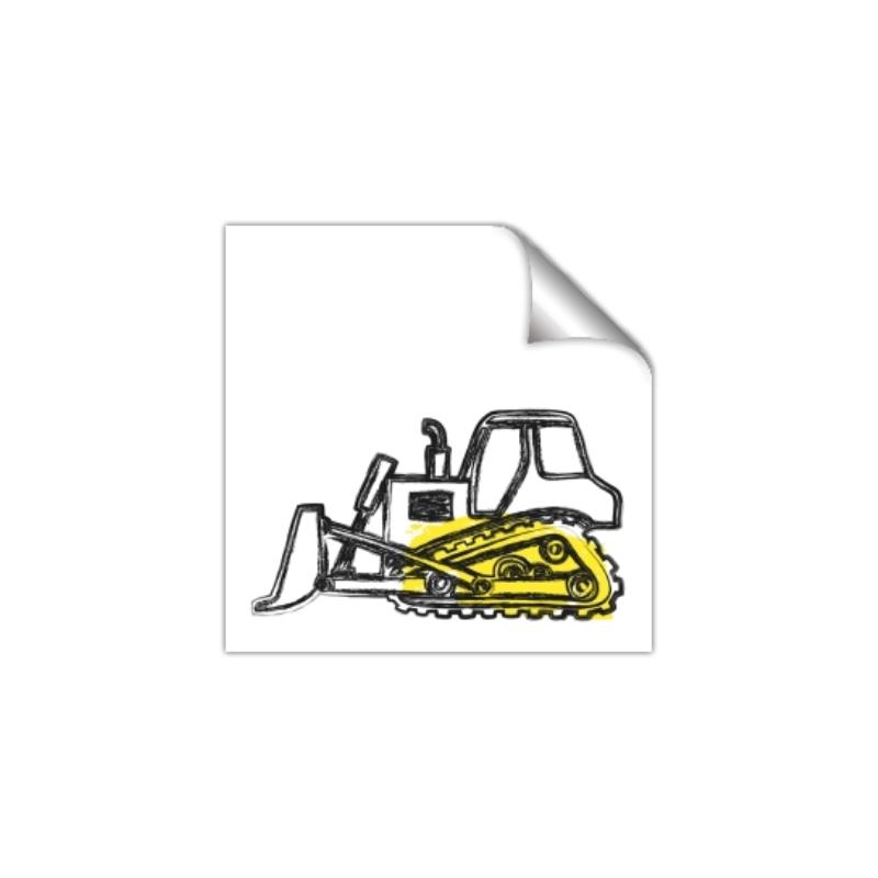 Picture of Construction Dozer _GroupedProduct_Square_Mini_ _GroupedProduct_Square_Unframed_Print_Only_