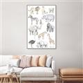Picture of Zoo  Life _GroupedProduct_Rectangle_Portrait_Canvas_Framed_