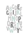 Picture of Mint Alphabet II _GroupedProduct_Rectangle_Portrait_Mini_ _GroupedProduct_Rectangle_Portrait_Unframed_Print_Only_
