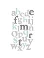Picture of Mint Alphabet III _GroupedProduct_Rectangle_Portrait_Mini_ _GroupedProduct_Rectangle_Portrait_Unframed_Print_Only_