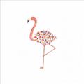 Picture of Baby Floral Flamingo  _GroupedProduct_Square_Mini_ _GroupedProduct_Square_Unframed_Print_Only_