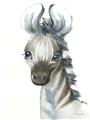 Picture of Nursery Zebra _GroupedProduct_Rectangle_Portrait_Mini_ _GroupedProduct_Rectangle_Portrait_Unframed_Print_Only_