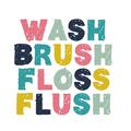 Picture of Wash Brush Floss II _GroupedProduct_Square_Mini_ _GroupedProduct_Square_Unframed_Print_Only_