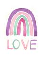 Picture of Love Rainbow _GroupedProduct_Rectangle_Portrait_Mini_ _GroupedProduct_Rectangle_Portrait_Unframed_Print_Only_