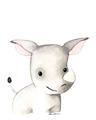 Picture of Nursery Rhino _GroupedProduct_Rectangle_Portrait_Mini_ _GroupedProduct_Rectangle_Portrait_Unframed_Print_Only_