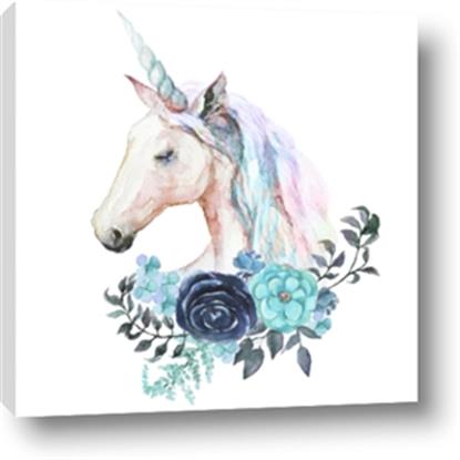 Picture of Blue Floral Unicorn