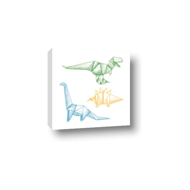 Picture of Geo Dinosaurs I _GroupedProduct_Square_Mini_ _GroupedProduct_Square_Canvas_