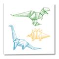 Picture of Geo Dinosaurs I _GroupedProduct_Square_Mini_ _GroupedProduct_Square_Canvas_