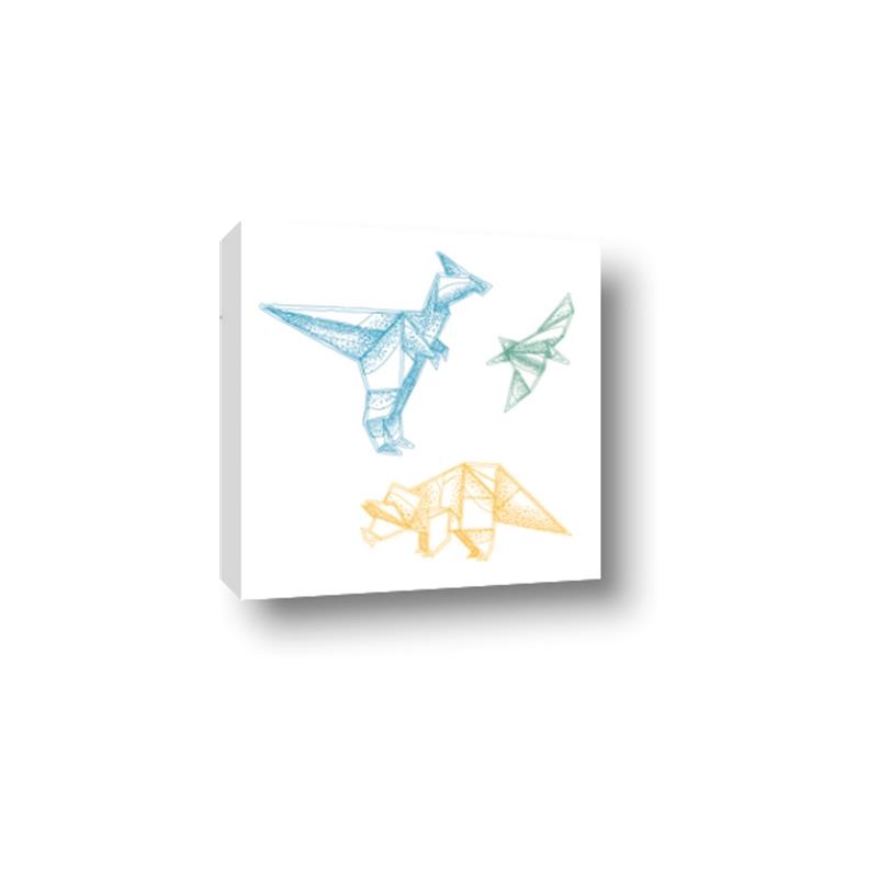 Picture of Geo Dinosaurs II _GroupedProduct_Square_Mini_ _GroupedProduct_Square_Canvas_
