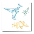 Picture of Geo Dinosaurs II _GroupedProduct_Square_Mini_ _GroupedProduct_Square_Canvas_