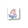 Picture of Pink Floral Unicorn _GroupedProduct_Square_Mini_ _GroupedProduct_Square_Canvas_
