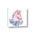 Picture of Pink Floral Unicorn _GroupedProduct_Square_Mini_ _GroupedProduct_Square_Canvas_
