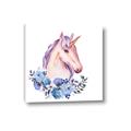Picture of Pink Floral Unicorn _GroupedProduct_Square_Mini_ _GroupedProduct_Square_Canvas_
