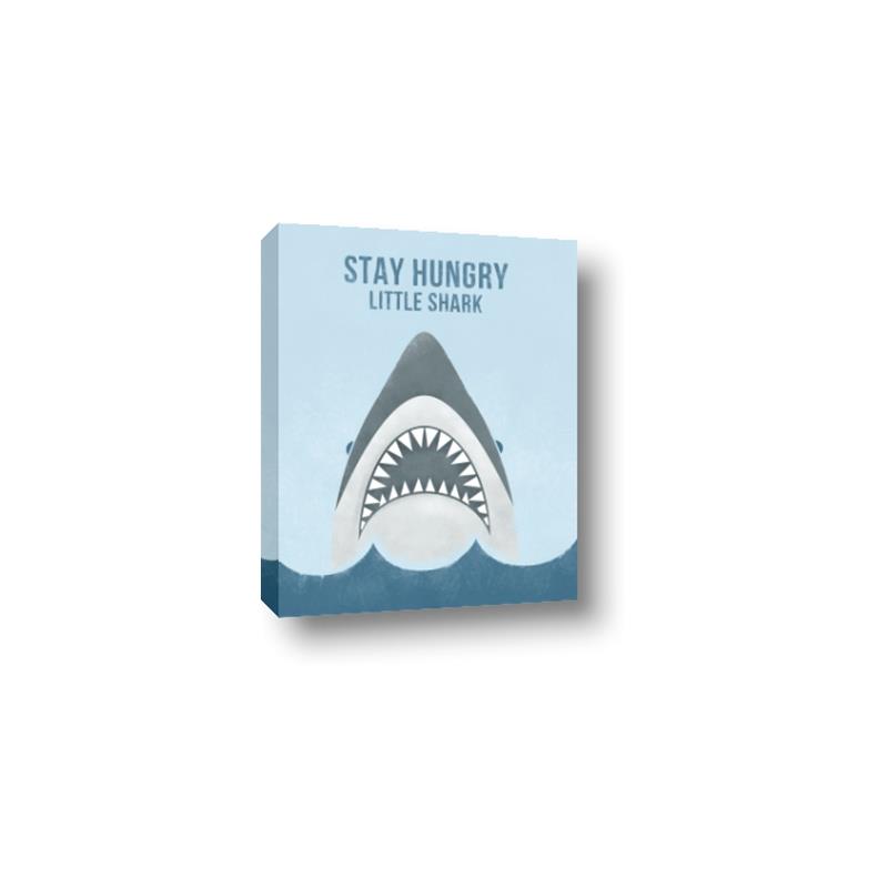 Picture of Stay Hungry Shark _GroupedProduct_Rectangle_Portrait_Mini_ _GroupedProduct_Rectangle_Portrait_Canvas_
