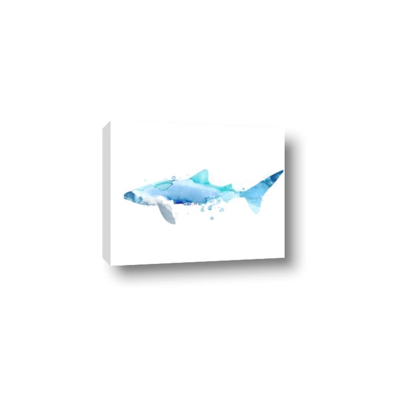 Picture of Blue Splash Shark III _GroupedProduct_Rectangle_Landscape_Mini_ _GroupedProduct_Rectangle_Landscape_Canvas_