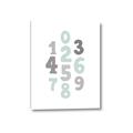 Picture of Mint Numbers _GroupedProduct_Rectangle_Portrait_Mini_ _GroupedProduct_Rectangle_Portrait_Canvas_