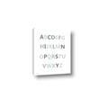 Picture of Mint Alphabet I _GroupedProduct_Rectangle_Portrait_Mini_ _GroupedProduct_Rectangle_Portrait_Canvas_