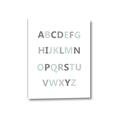 Picture of Mint Alphabet I _GroupedProduct_Rectangle_Portrait_Mini_ _GroupedProduct_Rectangle_Portrait_Canvas_