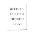 Picture of Mint Alphabet I _GroupedProduct_Rectangle_Portrait_Mini_ _GroupedProduct_Rectangle_Portrait_Canvas_