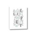 Picture of Mint Alphabet II _GroupedProduct_Rectangle_Portrait_Mini_ _GroupedProduct_Rectangle_Portrait_Canvas_