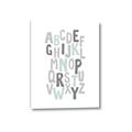 Picture of Mint Alphabet II _GroupedProduct_Rectangle_Portrait_Mini_ _GroupedProduct_Rectangle_Portrait_Canvas_