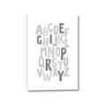Picture of Mint Alphabet II _GroupedProduct_Rectangle_Portrait_Mini_ _GroupedProduct_Rectangle_Portrait_Canvas_