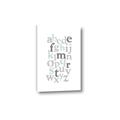 Picture of Mint Alphabet III _GroupedProduct_Rectangle_Portrait_Mini_ _GroupedProduct_Rectangle_Portrait_Canvas_