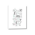 Picture of Mint Alphabet III _GroupedProduct_Rectangle_Portrait_Mini_ _GroupedProduct_Rectangle_Portrait_Canvas_