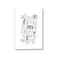 Picture of Mint Alphabet III _GroupedProduct_Rectangle_Portrait_Mini_ _GroupedProduct_Rectangle_Portrait_Canvas_