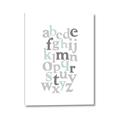 Picture of Mint Alphabet III _GroupedProduct_Rectangle_Portrait_Mini_ _GroupedProduct_Rectangle_Portrait_Canvas_