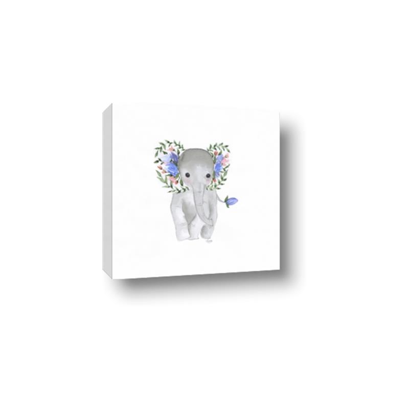 Picture of Baby Floral Elephant _GroupedProduct_Square_Mini_ _GroupedProduct_Square_Canvas_