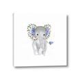 Picture of Baby Floral Elephant _GroupedProduct_Square_Mini_ _GroupedProduct_Square_Canvas_