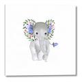 Picture of Baby Floral Elephant _GroupedProduct_Square_Mini_ _GroupedProduct_Square_Canvas_
