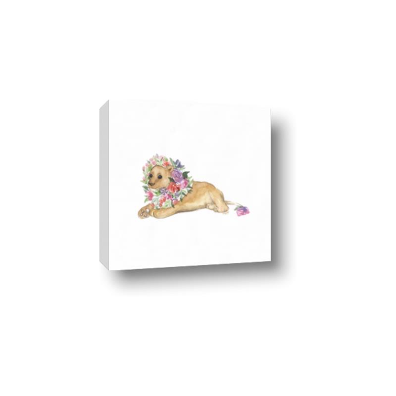 Picture of Baby Floral Lion _GroupedProduct_Square_Mini_ _GroupedProduct_Square_Canvas_