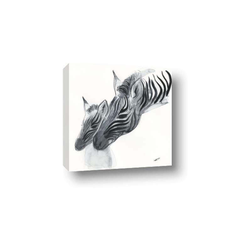Picture of Mom and baby Zebra _GroupedProduct_Square_Mini_ _GroupedProduct_Square_Canvas_