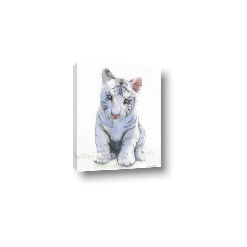 Picture of White Tiger Cub _GroupedProduct_Rectangle_Portrait_Mini_ _GroupedProduct_Rectangle_Portrait_Canvas_