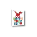 Picture of Brush Your Teeth Red Dino _GroupedProduct_Rectangle_Portrait_Mini_ _GroupedProduct_Rectangle_Portrait_Canvas_